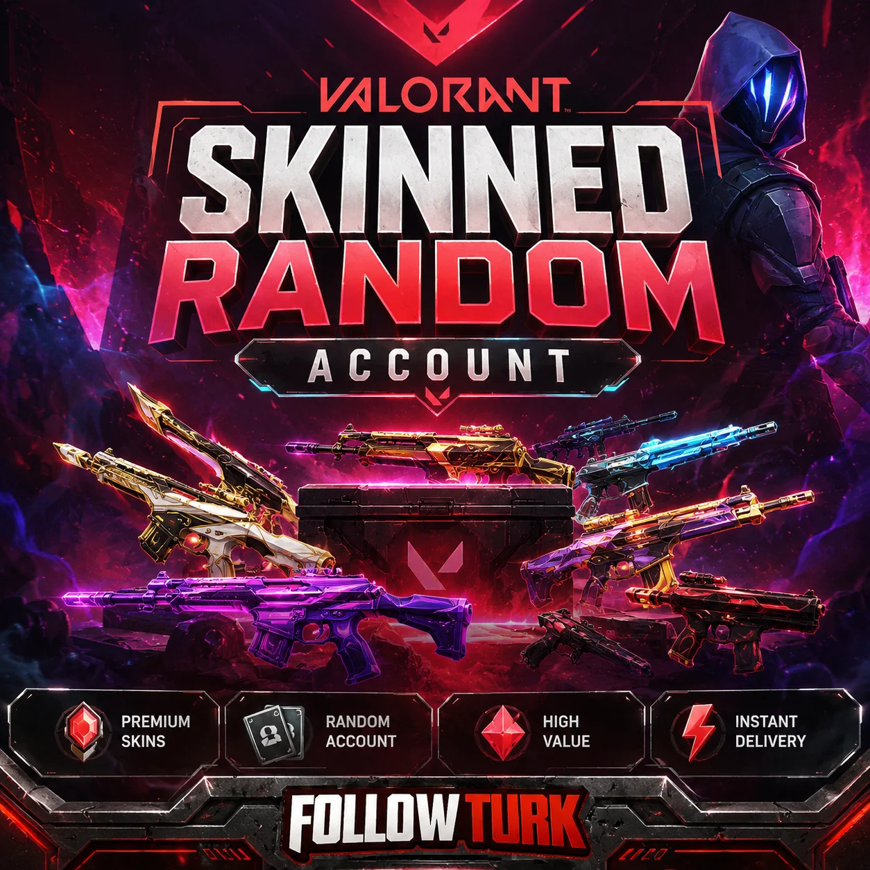 Random Valorant Skinned Account