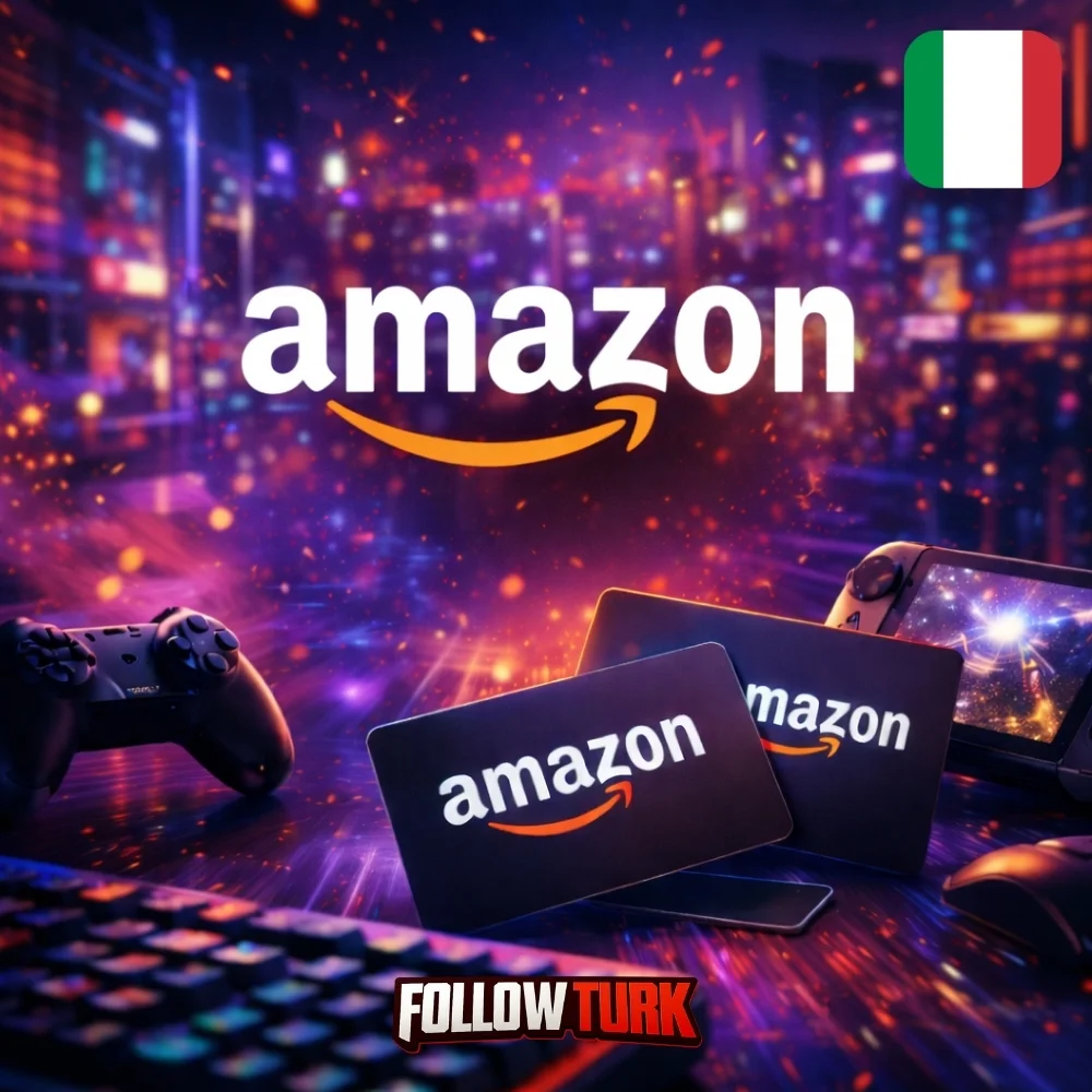 Cartão Presente Amazon Itália em EUR - FollowTurk