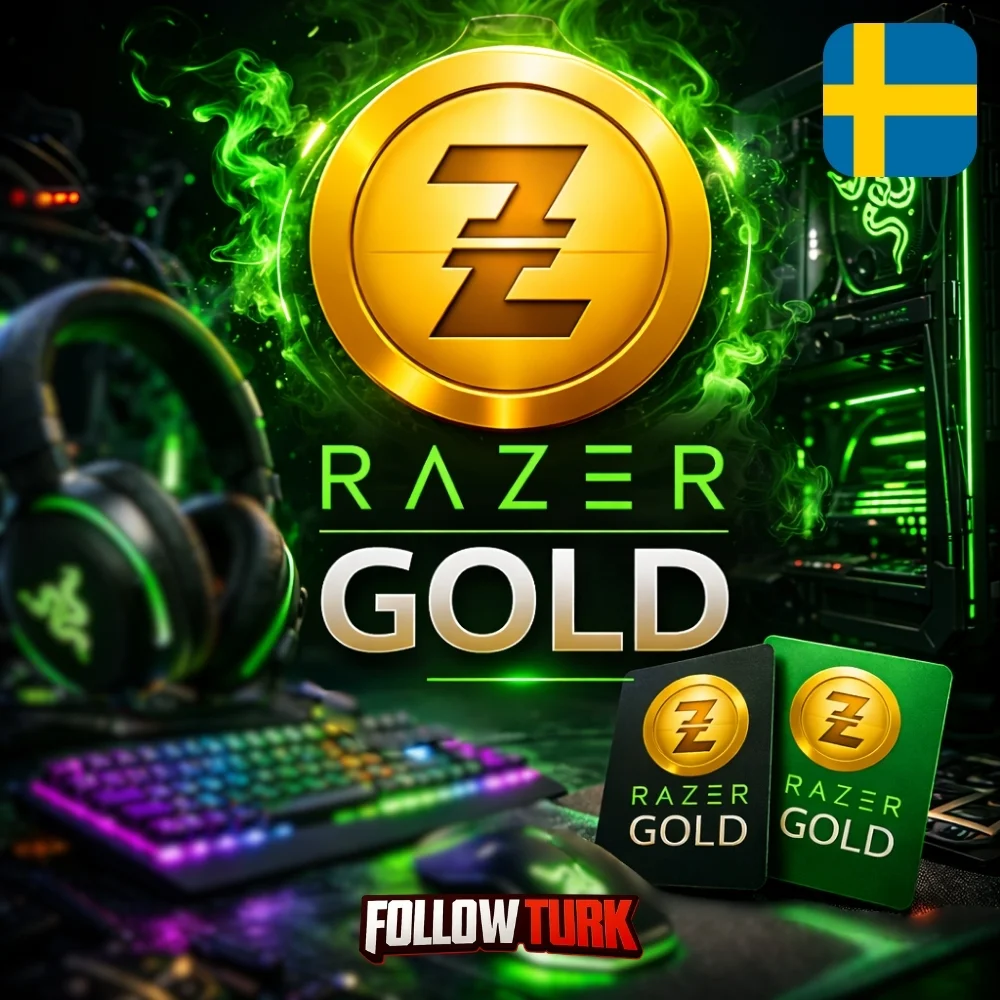 Razer Gold Suécia - SEK - FollowTurk