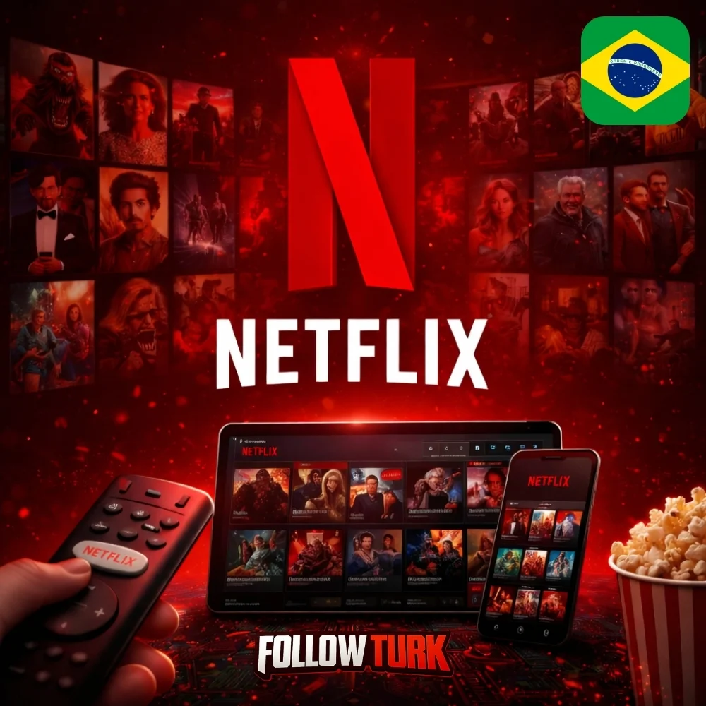 Netflix Brasil - Gift Card em BRL - FollowTurk