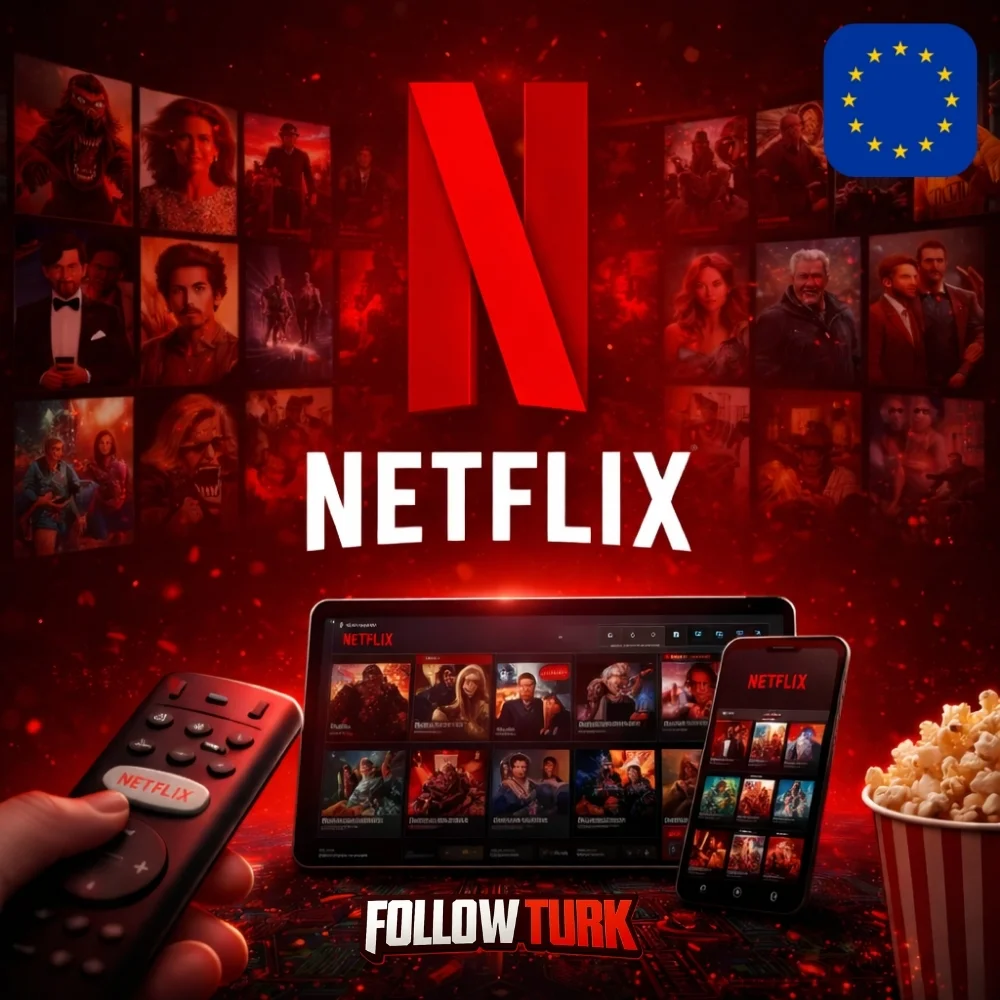 Netflix Europa - Gift Card em EUR - FollowTurk