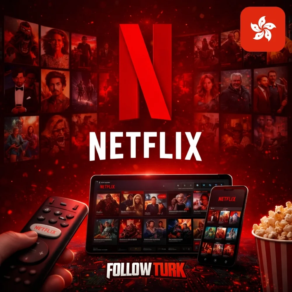 Cartão Presente Netflix Hong Kong em HKD - FollowTurk