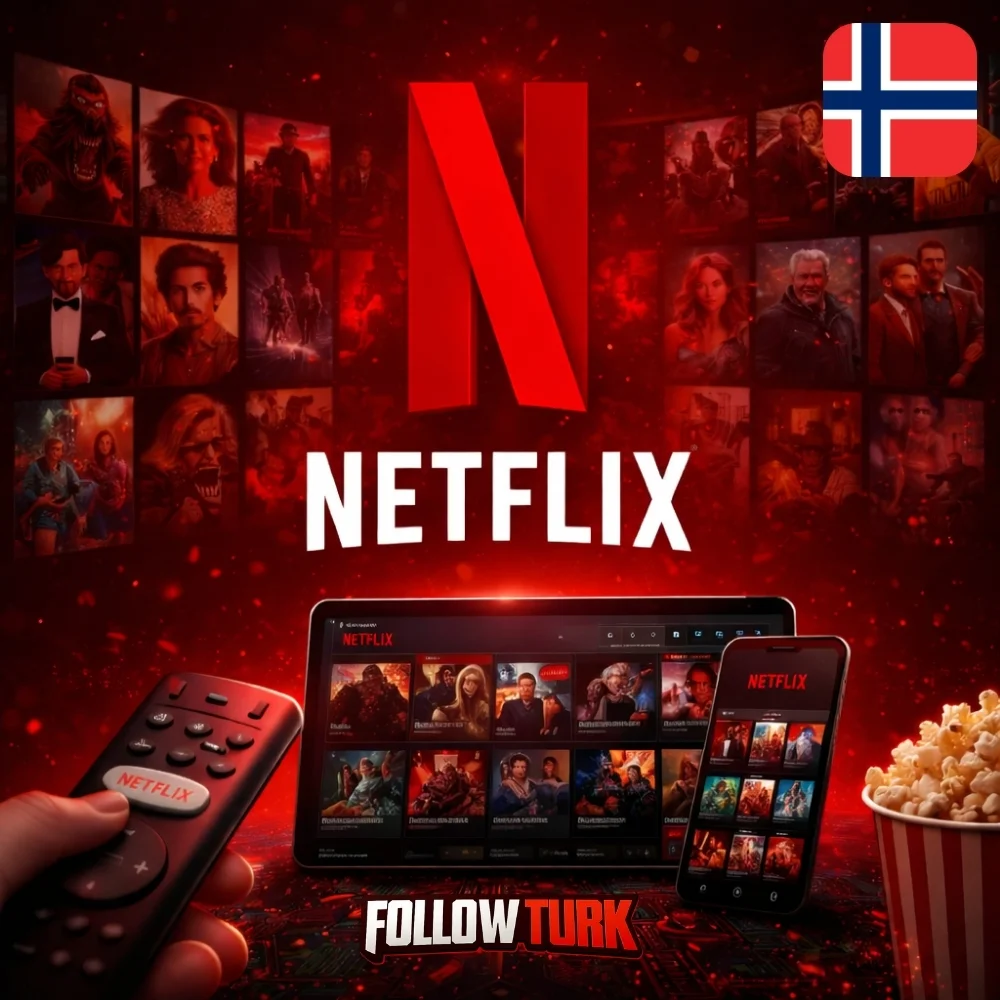Netflix Noruega - Gift Card em NOK - FollowTurk