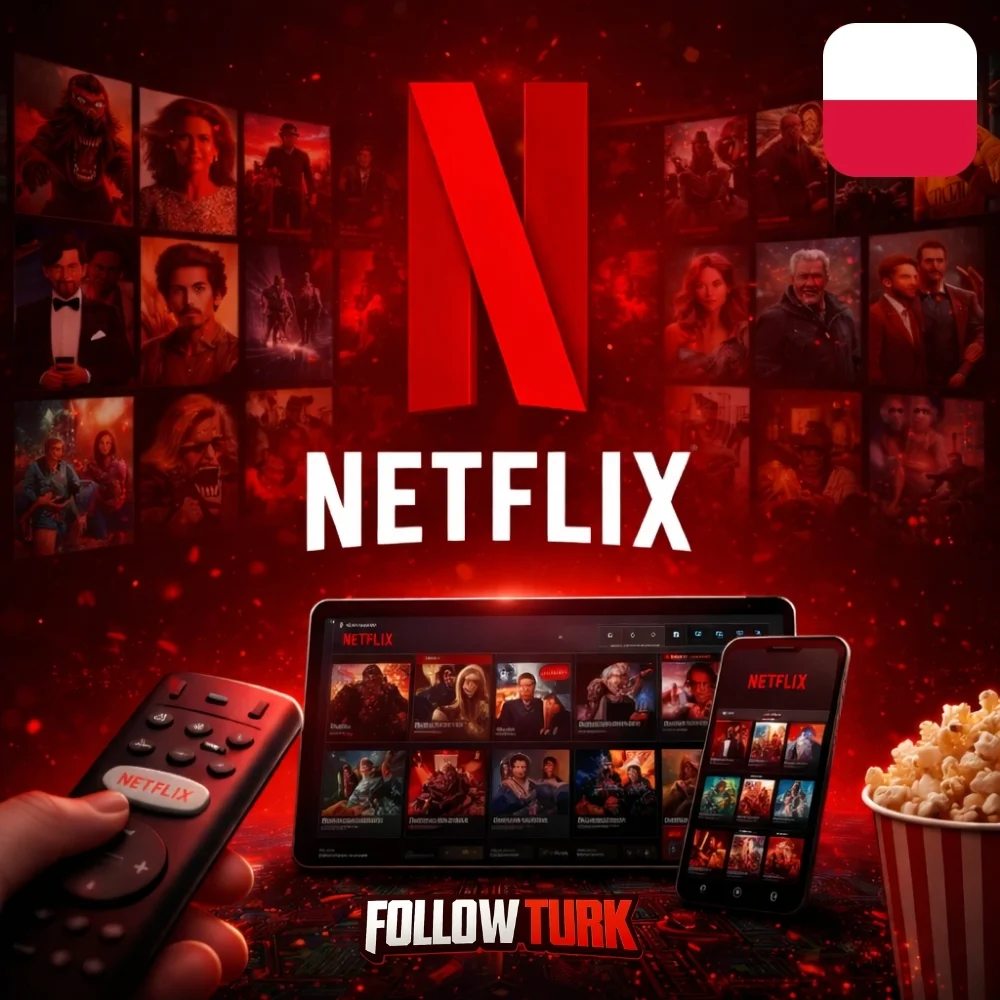 Netflix Polónia - Gift Card em PLN - FollowTurk