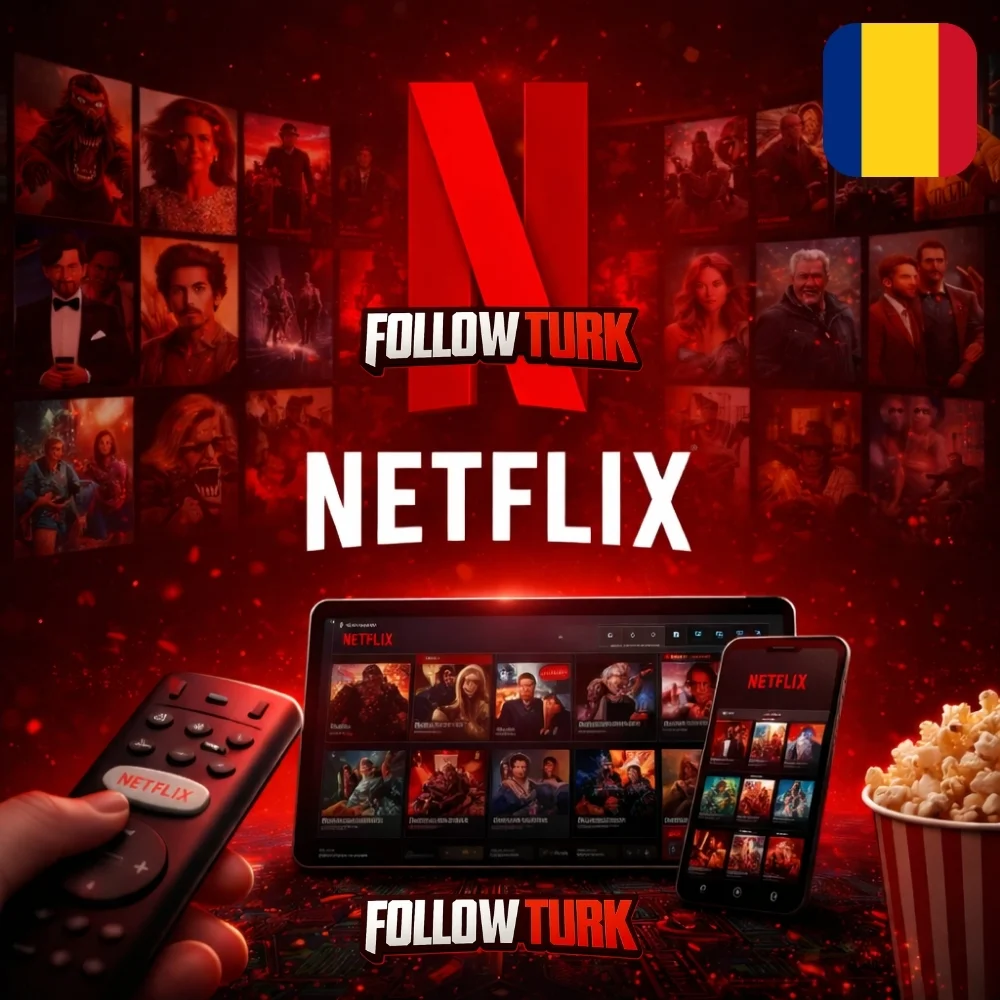 Netflix Romênia - Gift Card em RON - FollowTurk