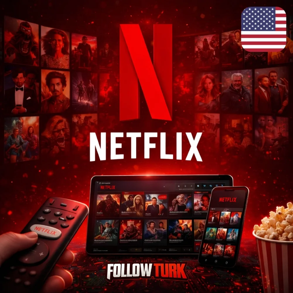 Netflix EUA - Cartão Presente em USD - FollowTurk