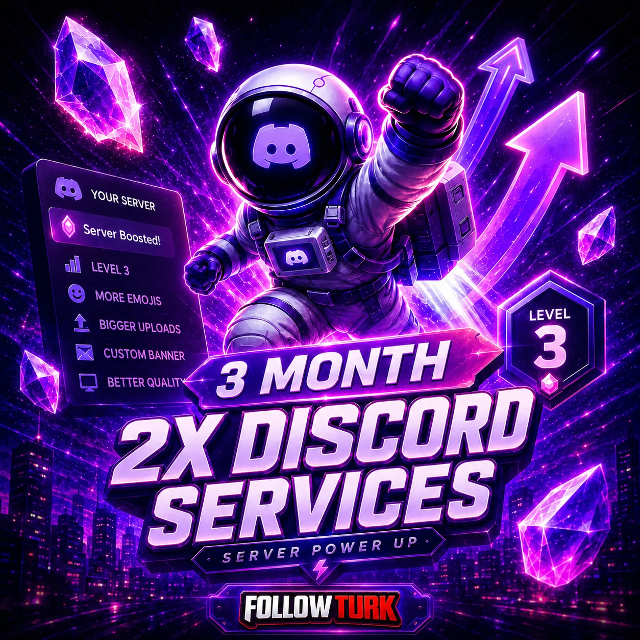 Chave Discord Nitro de 3 Meses (2 Unidades)