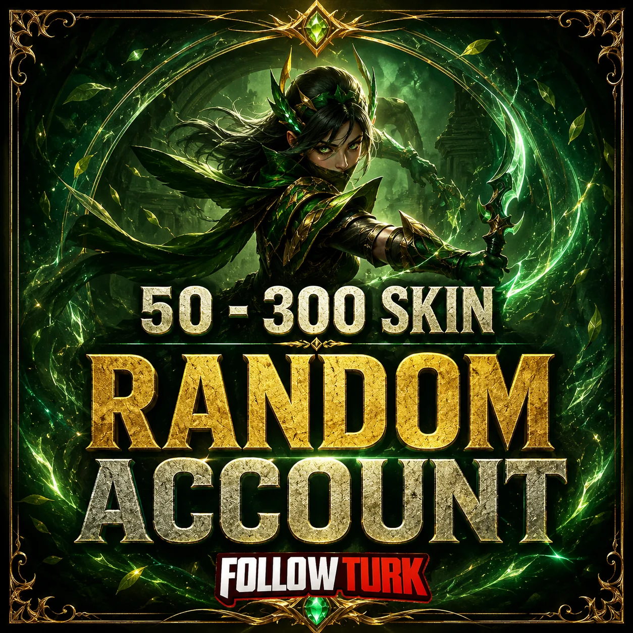 Conta Legend Aleatória com 50 a 300 Skins