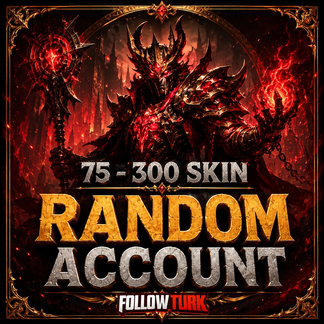 Conta Legend Aleatória com 75 a 300 Skins