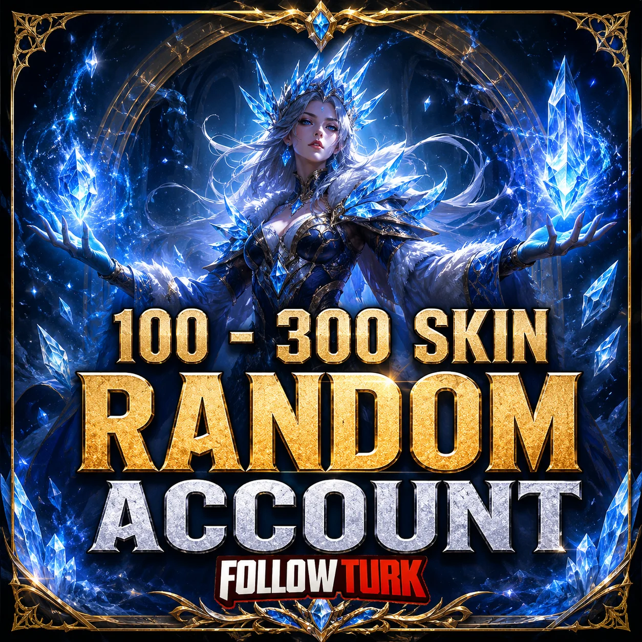 Conta Legend Aleatória com 100 a 300 Skins