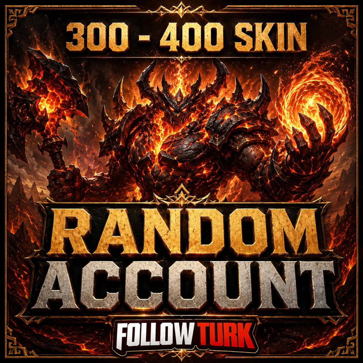 Conta Legend Aleatória com 300 a 400 Skins - FollowTurk