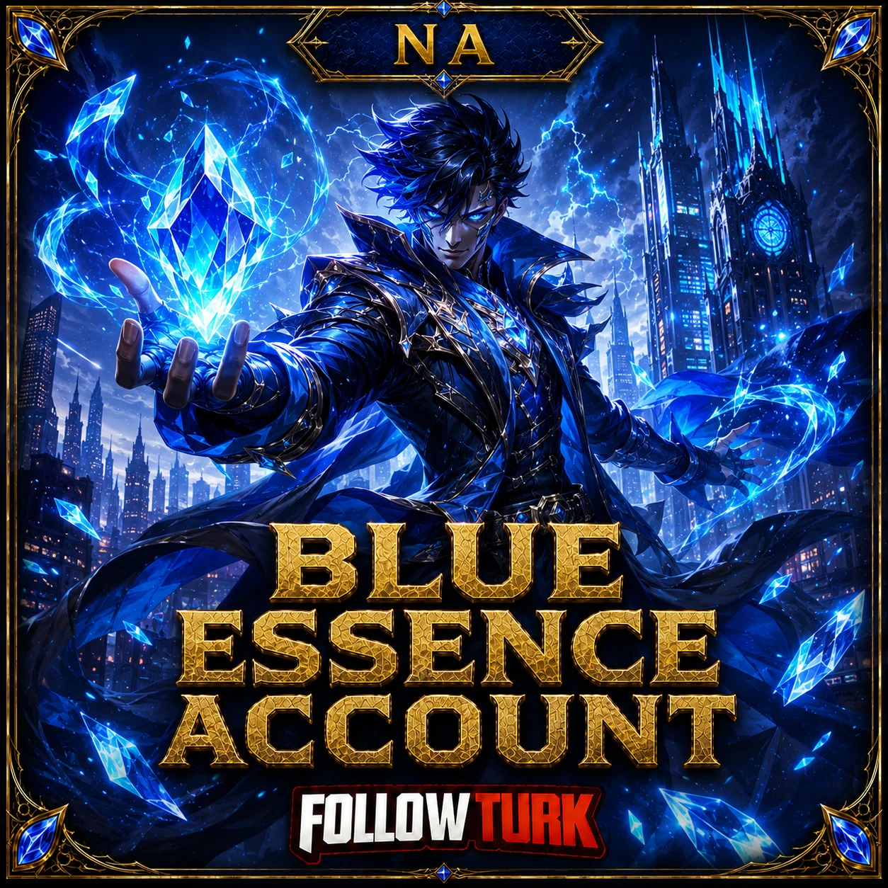 Conta NA de Essência Azul - FollowTurk