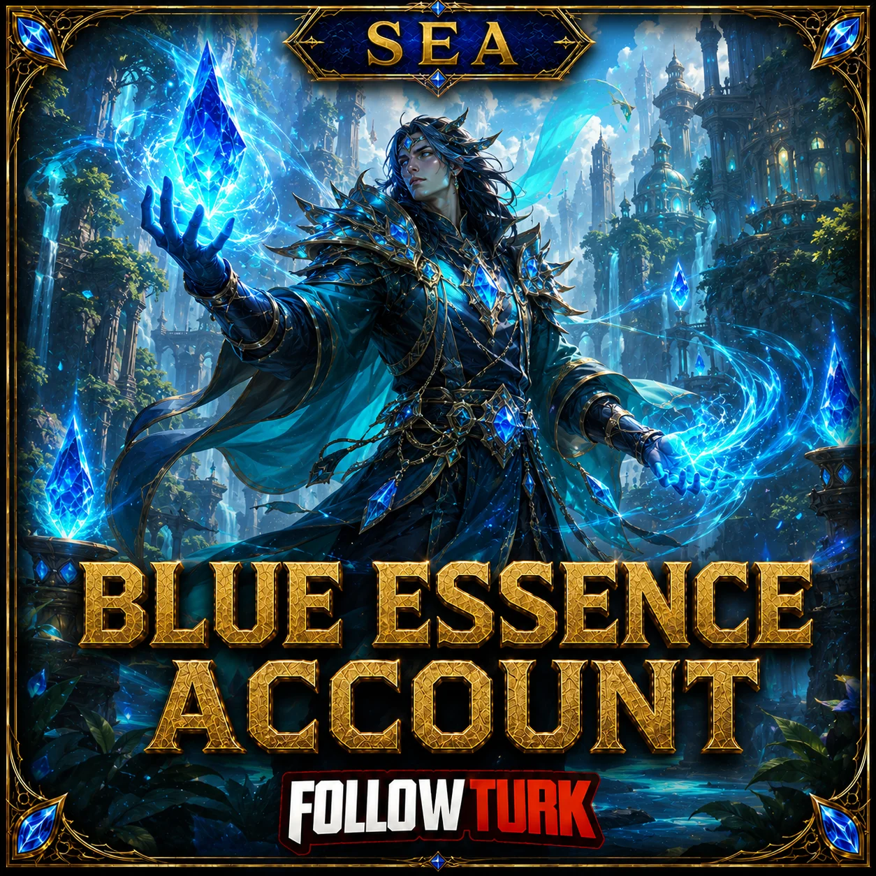 Conta SEA - Essência Azul - FollowTurk