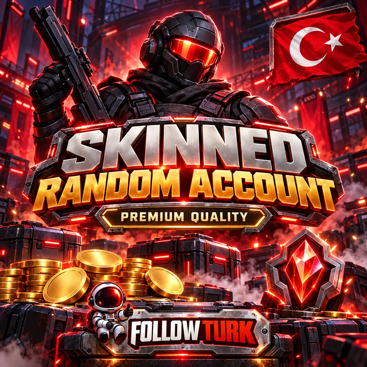 TR - Conta Turca Aleatória com Skins - Acesso Total - FollowTurk