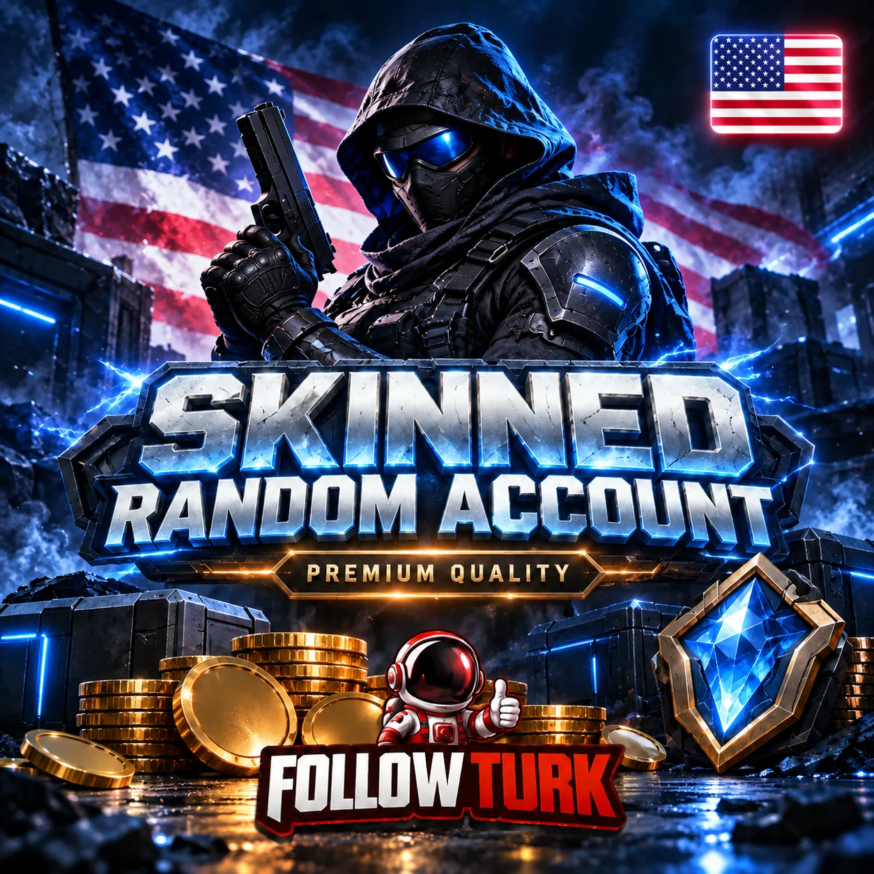 NA - Conta Aleatória com Skins na América do Norte (Acesso Total) - FollowTurk