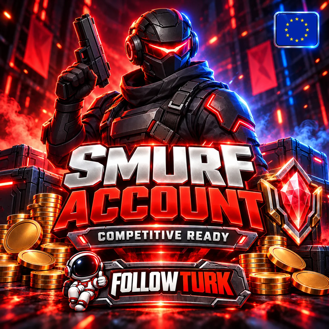 Conta Smurf Europeia (EU) do Valo - FollowTurk