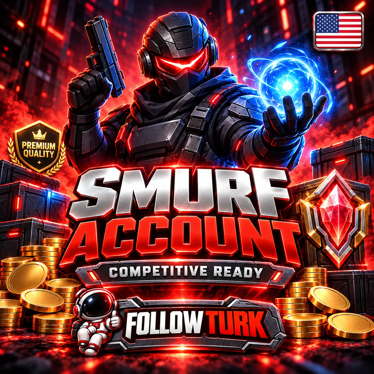 Conta Smurf da América do Norte (NA) - FollowTurk