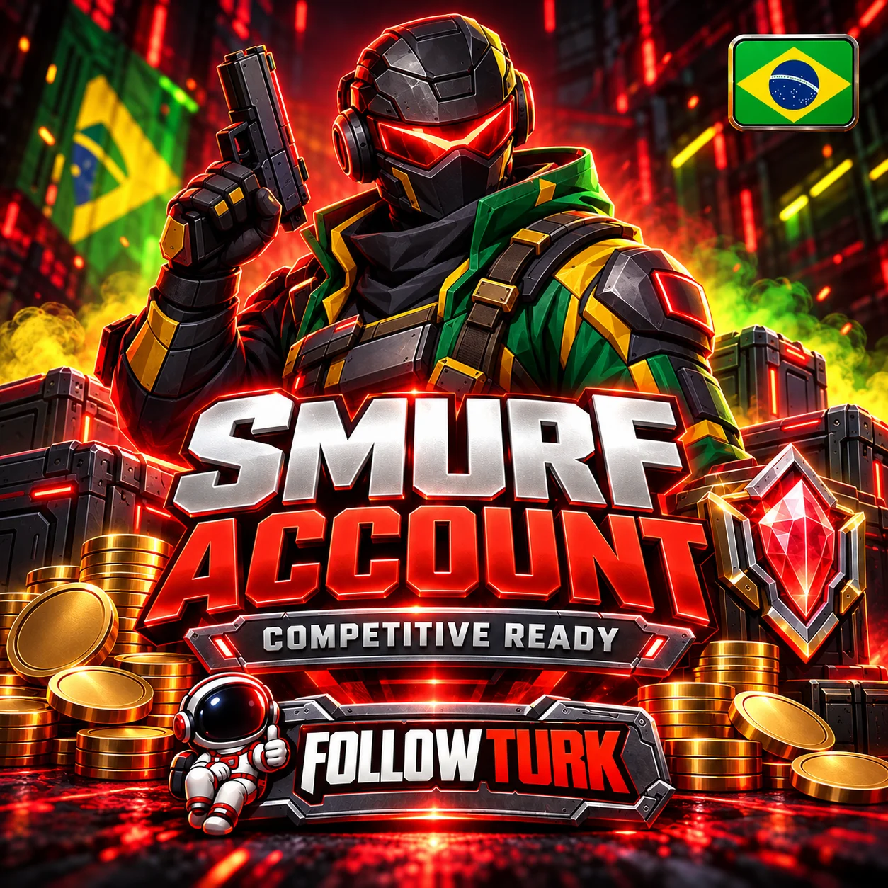 Conta Smurf do Brasil (BR) - FollowTurk